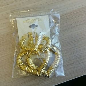♡Sold out!!!!Bamboo Heart Earrings ♡